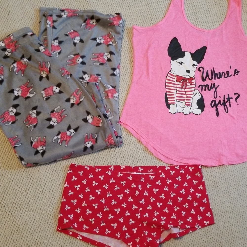 Womens 3 PC. Christmas Pajama Set
